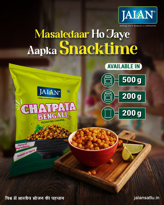 Chatpata Bangali Flavoured Roasted Chana Pouch